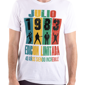 camiseta cumpleaños edición limitada