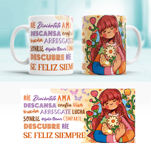 Taza dia de la mujer - se feliz siempre