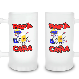 Jarra de cerveza papá eres la caña